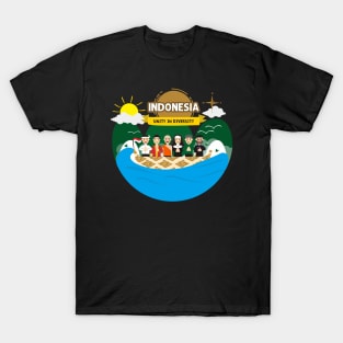 Unity in Diversity of Indonesia T-Shirt Design T-Shirt